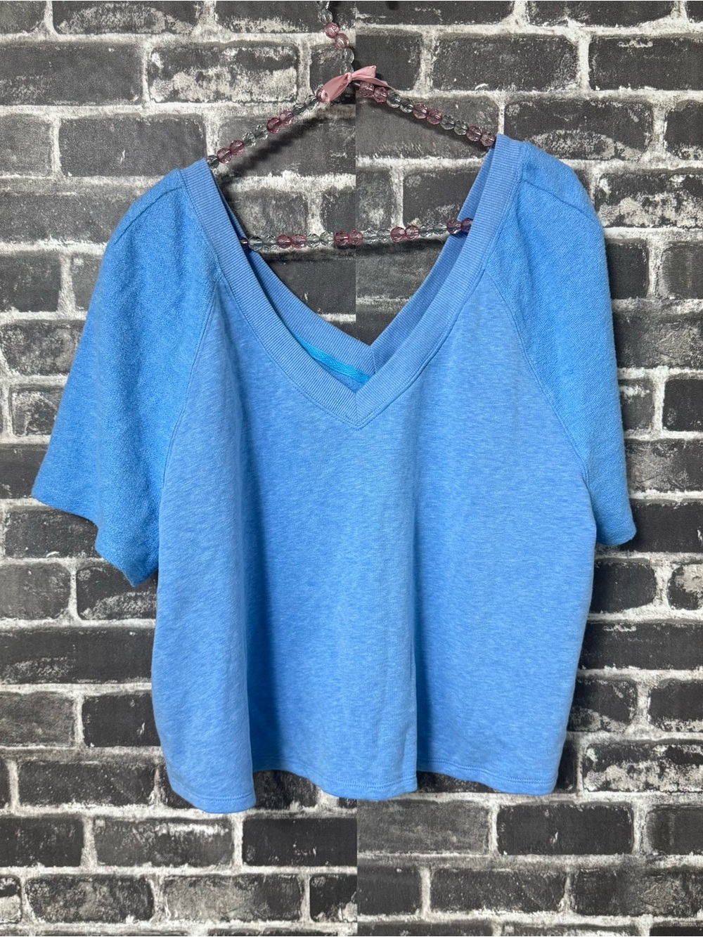 NWT Sleep by Cacique top blue boxy